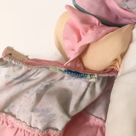 Vintage 1992 Puffalump Kid Girl Blonde Hair Pink Outfit 15 Inch Doll TLC - Picture 12 of 16